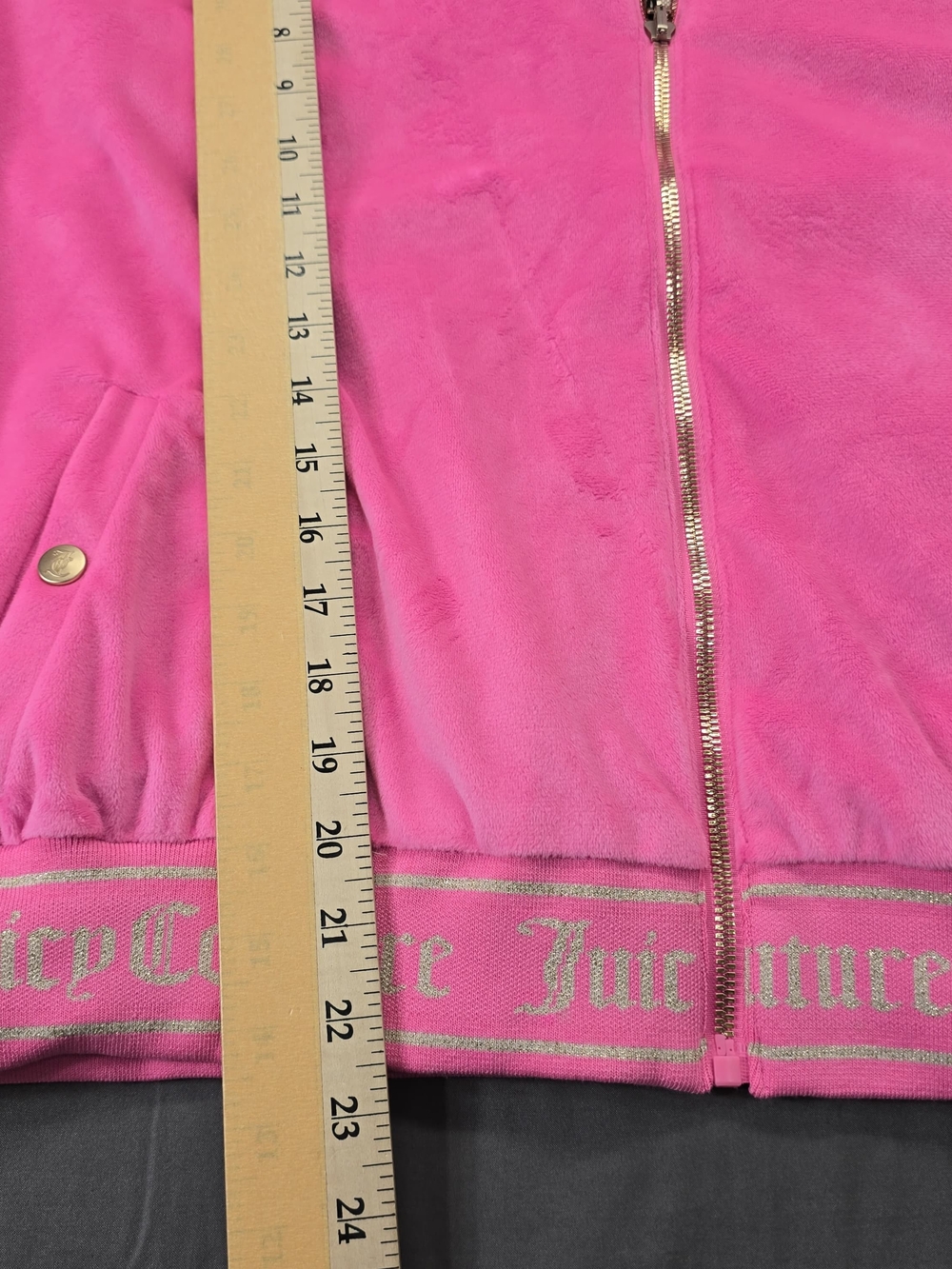 Women's Juicy Couture Reversible Bomber Jacket in Retro Pink 3X Gold/Pink - Picture 12 of 15